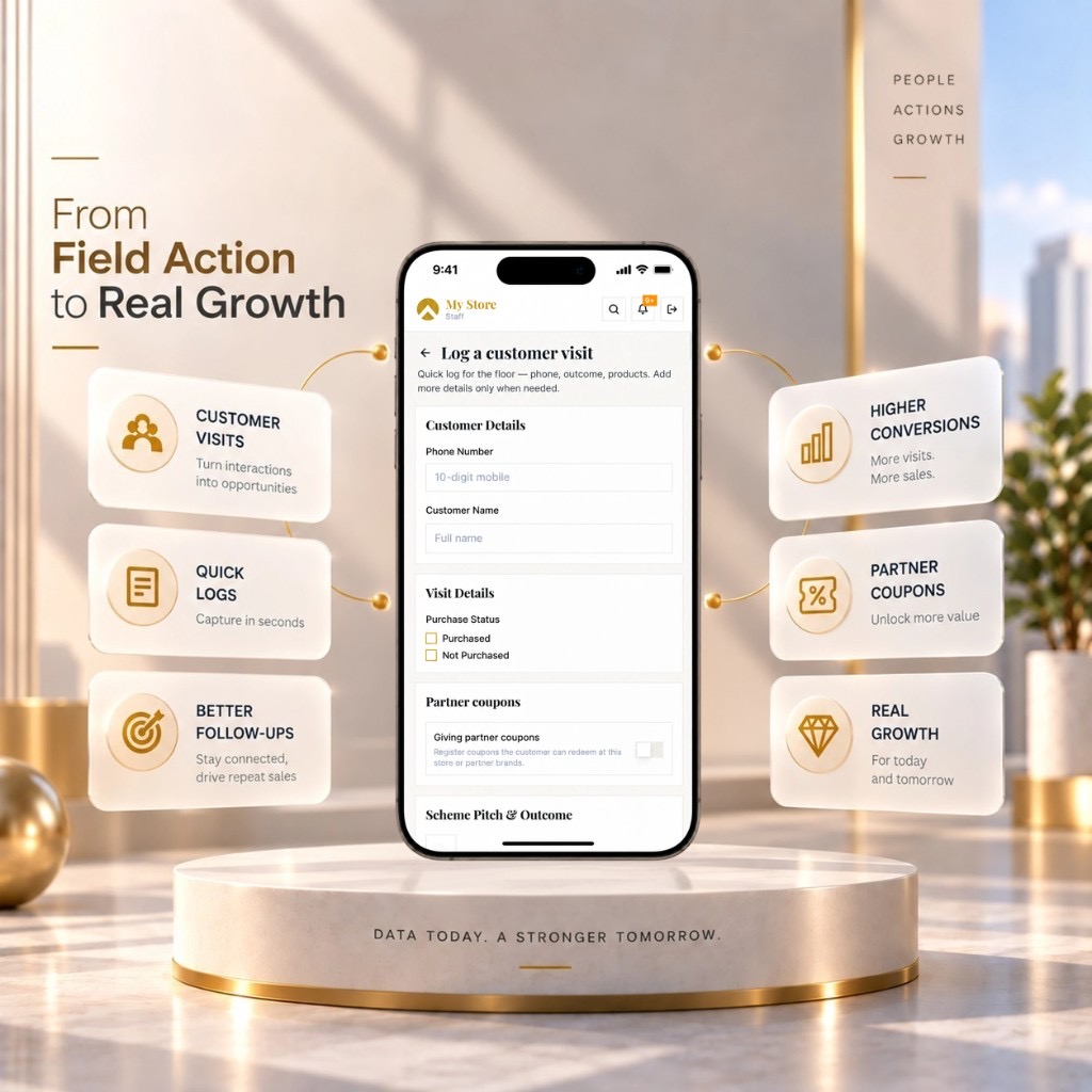 From field action to real growth